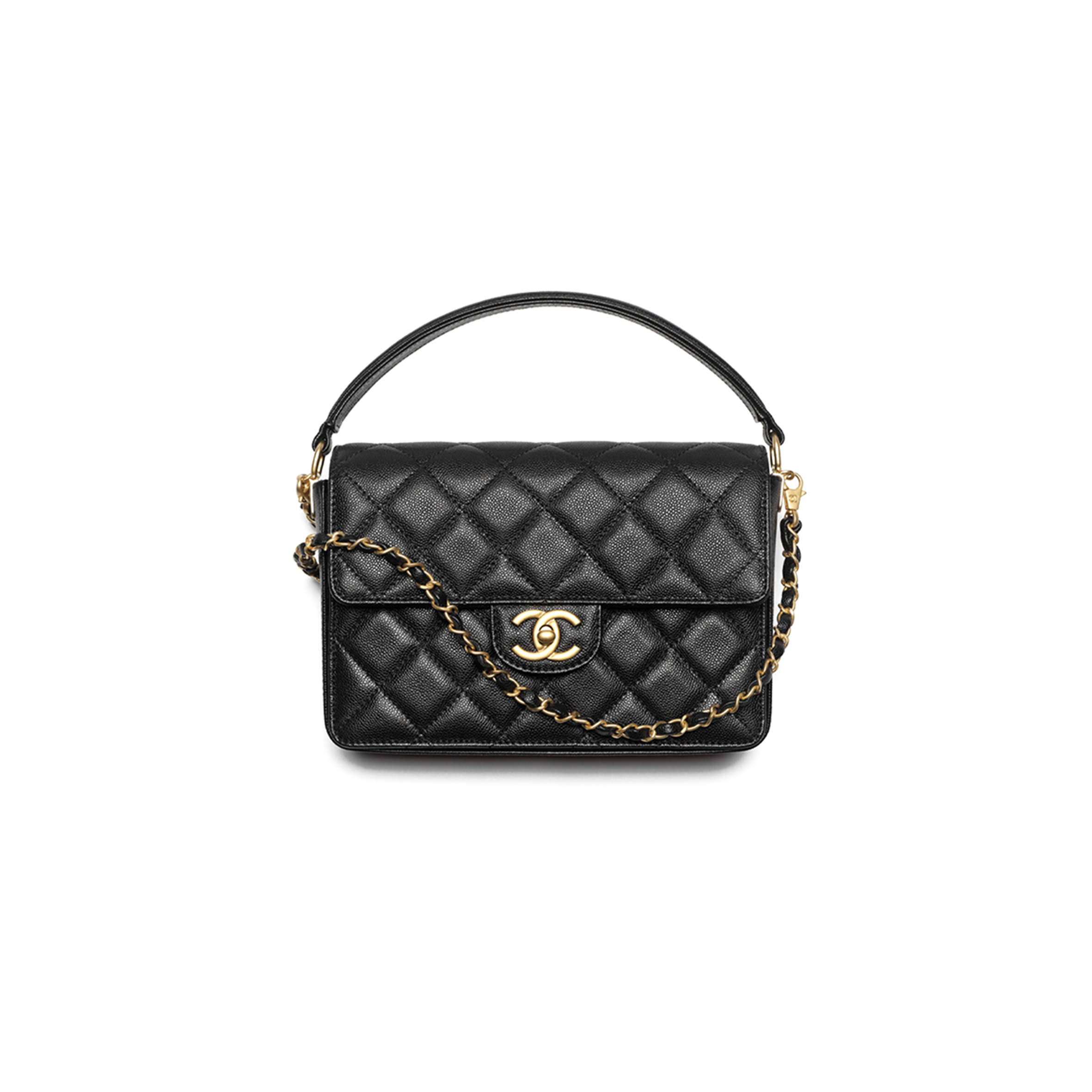 CHANEL MASTER FLAP BAG WITH TOP HANDLE AS5166 (16*11*4cm)